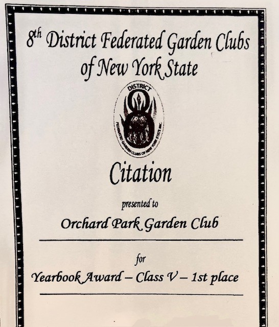 District VIII Yearbook Award certificate, Class 5, District VIII Fall Luncheon, 2026